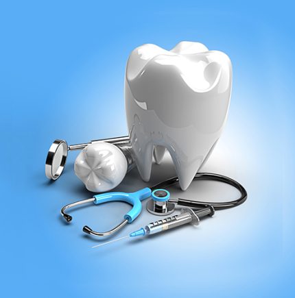 Dental Implants Surgery Concept Pen Tool Created Clipping Path Included in JPEG Easy to Composite.
